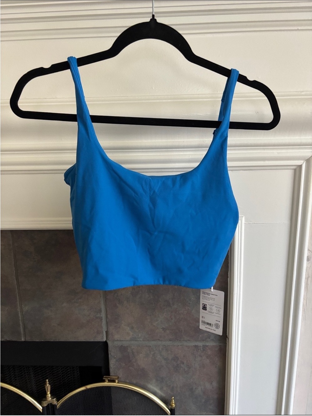 Athleta 💙 Bright Blue Crop Cami Tank Top
